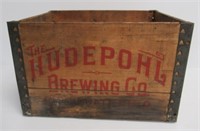 Vintage The Hudepohl Brewing Co. Wood Crate.