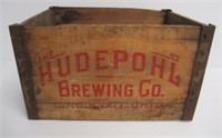 Vintage The Hudepohl Brewing Co. Wood Crate.