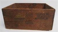 Vintage Safe Home Match Dovetailed Corners Wood