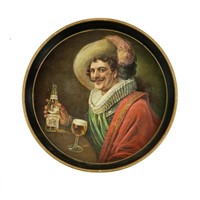 Pre-Pro Olympia Laughing Cavalier Metal Beer Tray