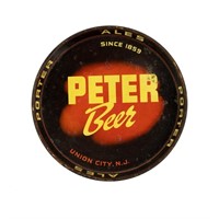 1930s Peter Beer "Porter Ales" Metal Beer Tray