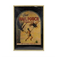 1950's Mail Pouch Tobacco Advertisement Poster