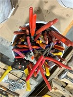 Bucket of nutdrivers miscellaneous hand tools