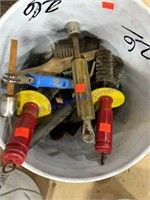 Bucket of nutdrivers miscellaneous hand tools scre