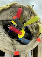 Bucket of assorted tools