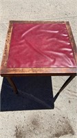 Vintage wooden folding table  30 x 30 x 27