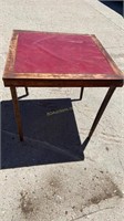 Vintage wooden folding table  30 x 30 x 27