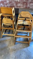 Wood high chairs