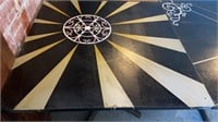 Hand painted restaurant table 36 x 36
