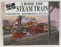 * "I Rode the Steam Train" Tin Sign - Riverside &