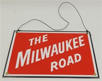 The Milwaukee Road Enamel Sign