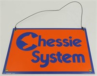 Chessie System Enamel Railroad Sign