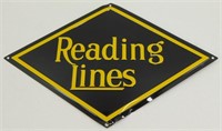 Reading Lines Railroad Sign