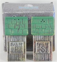 Outhouse Salt & Pepper Shakers