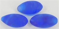 * 3 Royal Blue Decorator Eggs