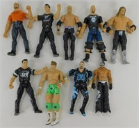 9 WWE/WCW Wrestling Figures