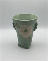 7" Weller Pottery Footed Cylinder Vase