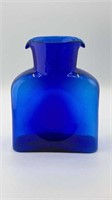Blenko Cobalt Blue Glass Water Pitcher