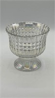 Iridescent Glass Pedestal Vase