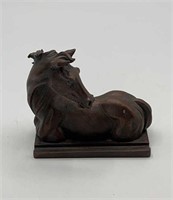 Bronze Look Stallion Business Card Holder