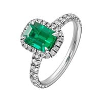 1ct  Natural Emerald Ring, 18k gold