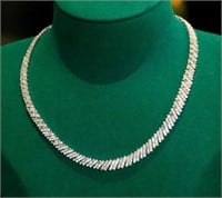 10.5ct Diamond Necklace, 18k gold