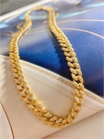 Natural Diamond Necklace, 18k gold