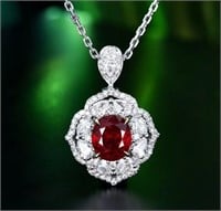 2.1ct Natural pigeon blood  Ruby Pendant, 18k gold