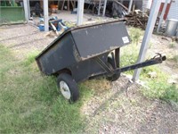 Steel Garden Utility Lawn Tractor Dump Trailer