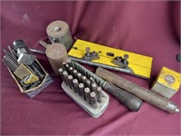 Box Lot of Miscellaneous Tool Pieces, Drill Bits,