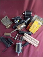 Box Lot of Miscellaneous Tool Components,
