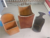 Three (3) Wooden items