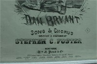 Vintage Framed Sheet Music