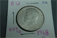 1968 40% Kennedy Half Dollar