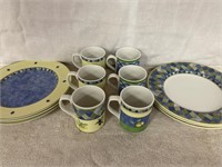 Royal Doulton Carmina 6 Plates 6 Mugs