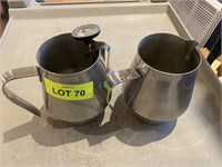 Stainless Steel Frothing Cups & Thermometer