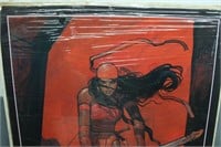 Vintage Elektra Marvel Comic Poster