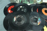 Vintage Metal Case Filled w/ 45's Vinyl Albums