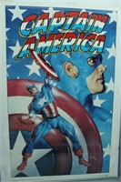 Vintage Marvel Comic Captain American Poster