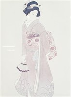 Print on Paper Japanese Woman