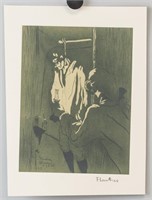 French Lithograph on Paper Signed T Lautrec