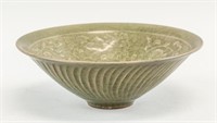 Chinese Longquan Carved Bowl Ming Style