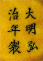 Chinese Porcelain Dragon Phoenix Bowl Hongzhi Mark