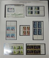 US stamp plate block album Commemorative