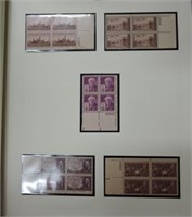 US stamp plate book album, Commemorative and