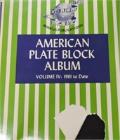 US plate block album 1961 to date