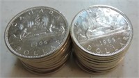 BU roll 1966 Canada dollars