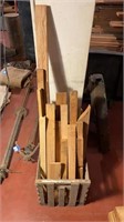 Apple Crate of Oak Lumber 30 Pieces longest piece