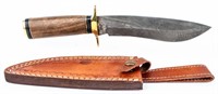 Knife Hand Made Custom W-Damascus Blade