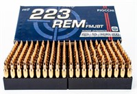 Ammo 200 Rounds Fiocchi .223 Rem 55 GR FMJ